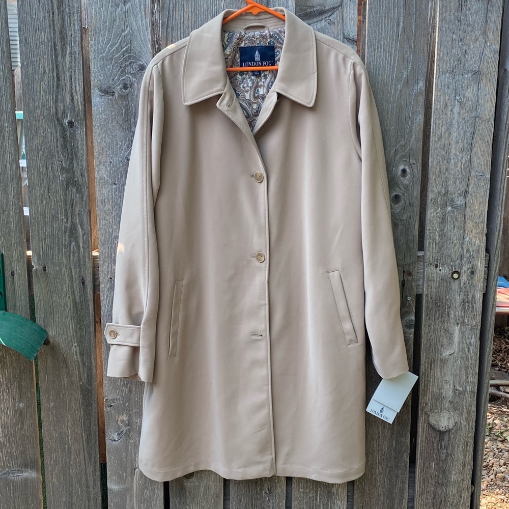 London Fog Lined Coat XL REG Tan